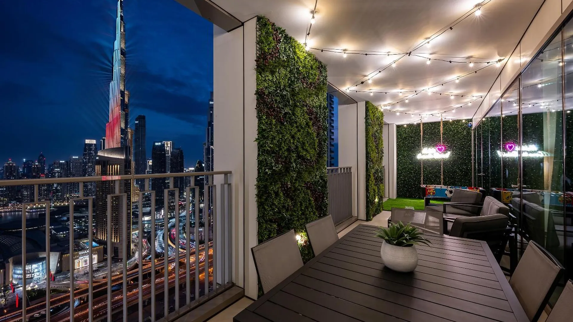 Apartment Amazing Patio Experience - Best Burj Khalifa View Dubai